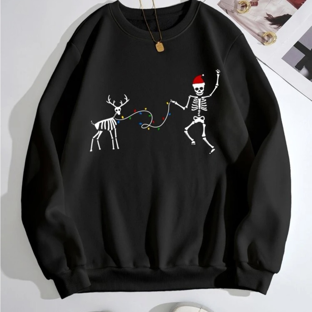 NEW! Christmas Skeleton Sweatshirt